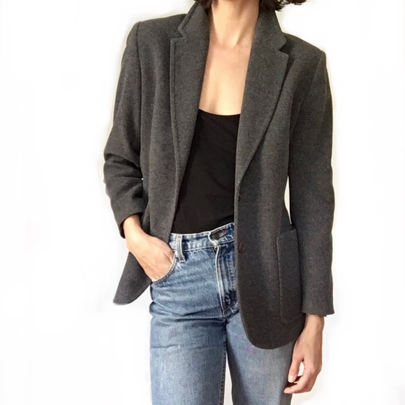 Cashmere wool blend blazer - Picture 2 of 16